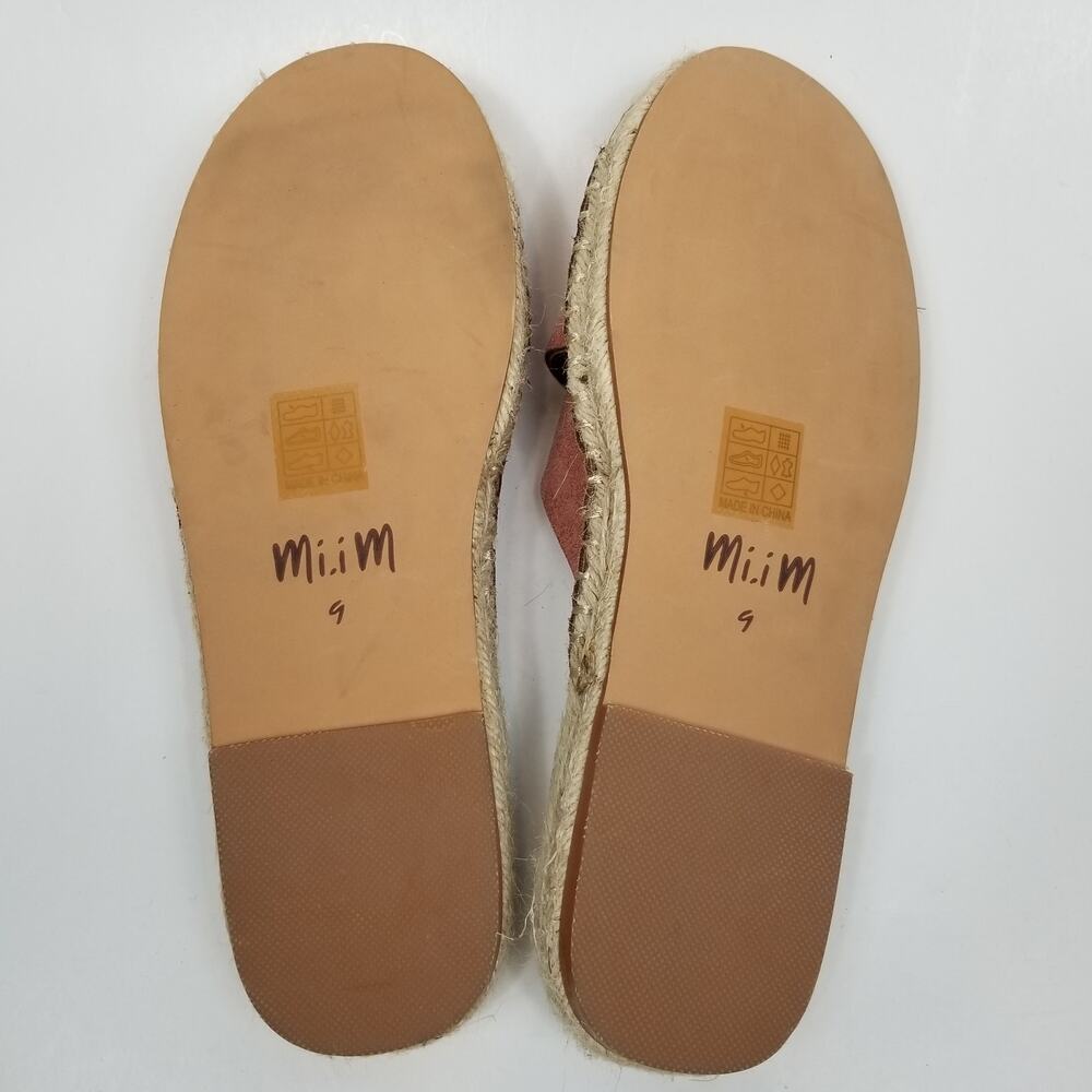 Mi.iM NWOB Ella Rose Pink CrissCross Espadrille Slides Sandals Size 9 - Picture 5 of 7